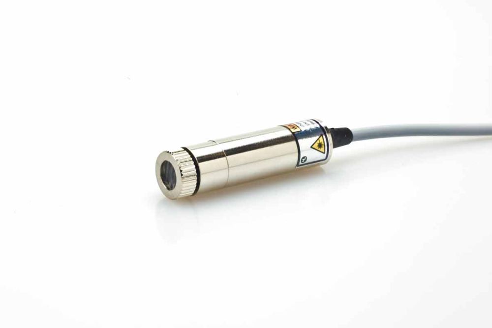 Line laser module RED, 10mW, modulatable, adjustable focus