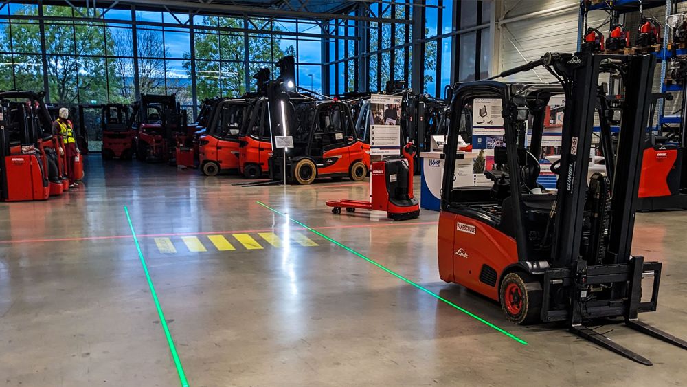 TopFloor Bodenlaser für Stromschiene, GRÜN, 750mW