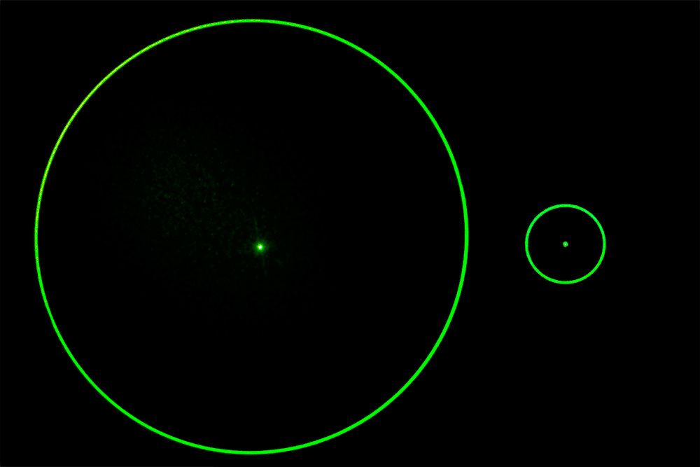 Positioning laser kit 10mW GREEN " circle"