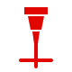 Cross line laser icon
