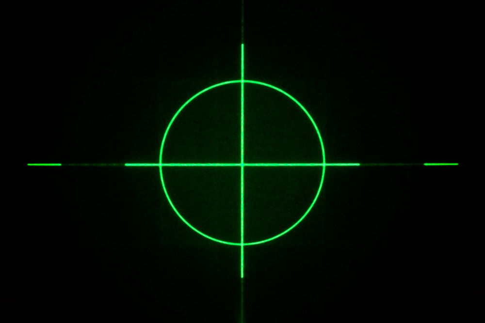 Positioning laser kit 25 mW GREEN "cross hair"