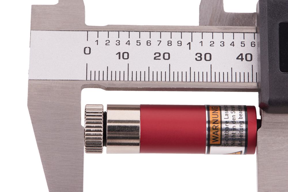 Linienlaser Modul HELLROT 50mW, justierbar, isoliert