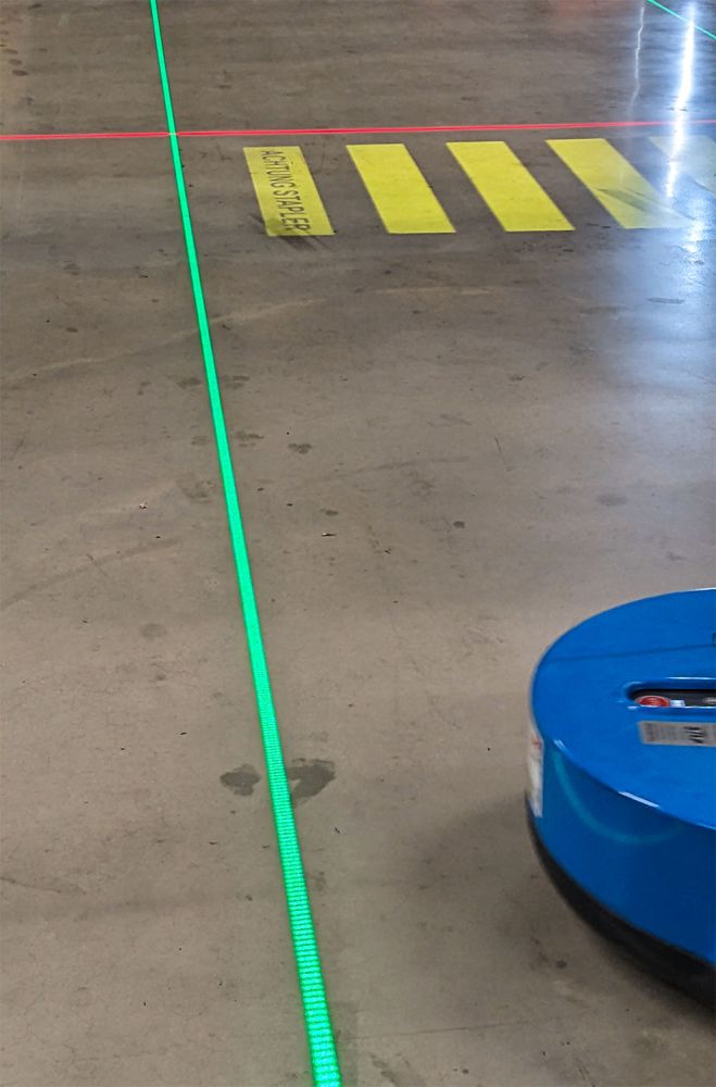 TopFloor Bodenlaser für Stromschiene, GRÜN, 300 mW