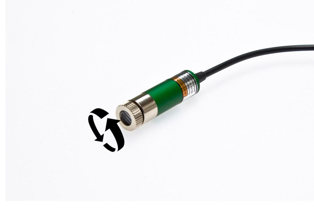 Komplettset Linienlaser GRÜN 10mW, justierbar, inkl. Halterung