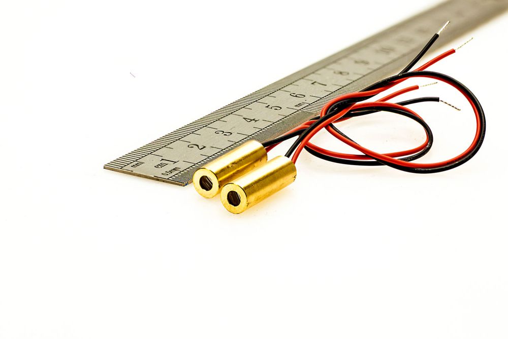 Linienlaser Micromodul 5 mW ROT 30-60-90°, 6x18mm