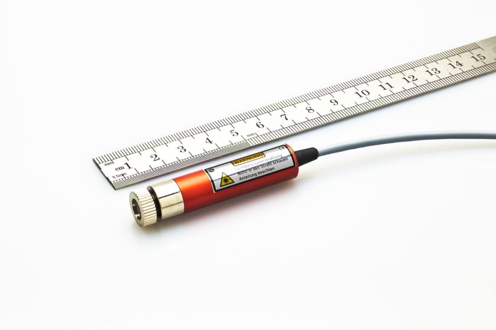 Linienlasermodul 150 mW HELLROT 9 - 30 VDC, justierbarer Fokus, isoliert