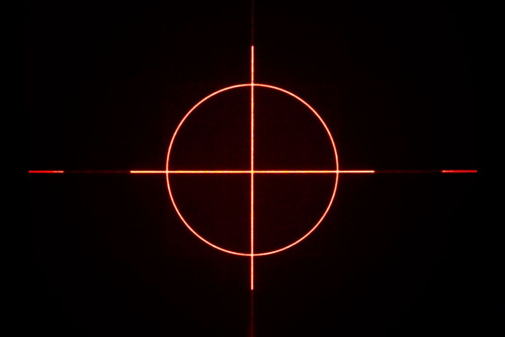 Positionierlaser Kit 60mW ROT "Fadenkreuz"